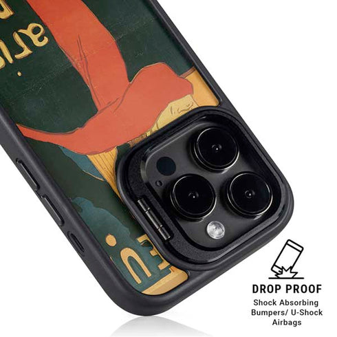 Henri Toulouse-Lautrec Ambassadeurs Aristide Bruant iPhone 15 Pro Kickstand Case